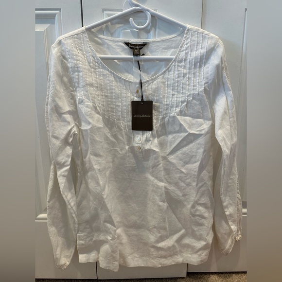 Tommy Bahama women’s 💯 linen blouse size small NWT - Picture 1 of 2